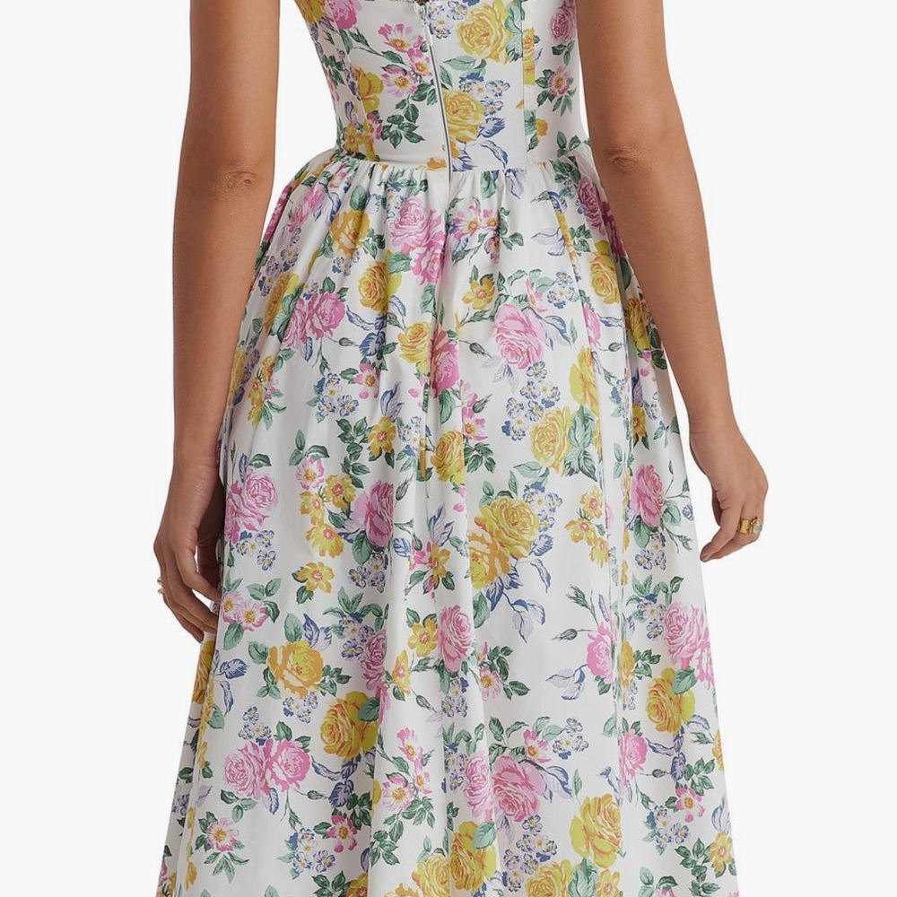 Vibrant Floral Midi Dress